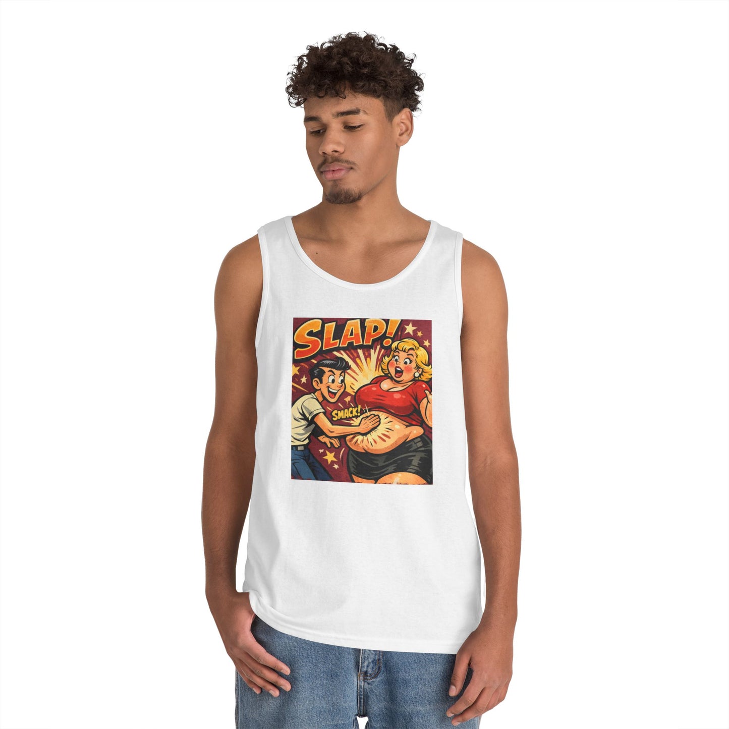 Retro Comic 'SLAP!' Novelty Tank Top